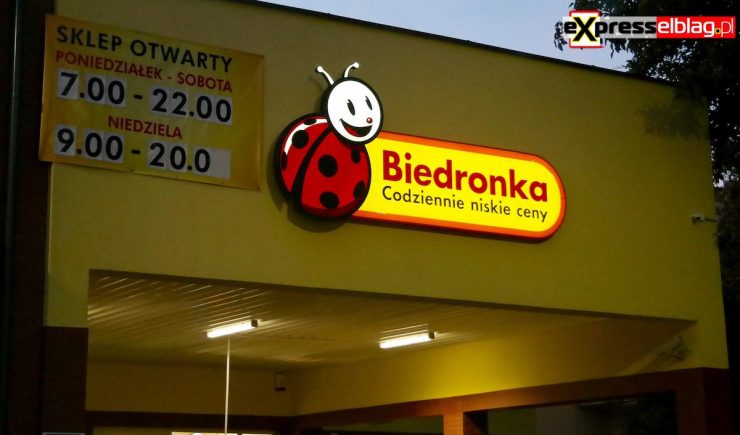 Супермаркет Biedronka в Эльблонге